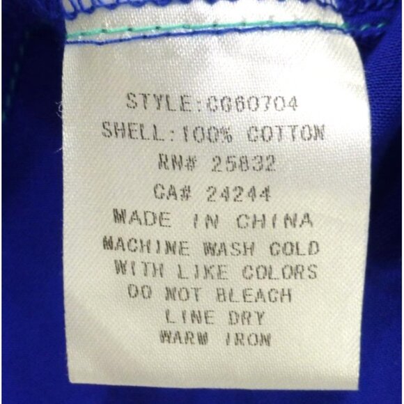 NWT Cowgirl Up Embroidered Yoke Western Jewel Embellished Shirt Blue Pinstripe L - Picture 12 of 14